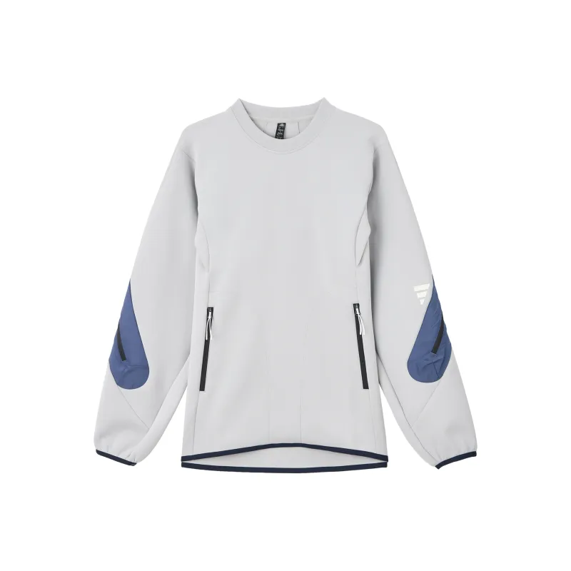 Adidas SS25 Sweatshirt Unisex Light Gray-0
