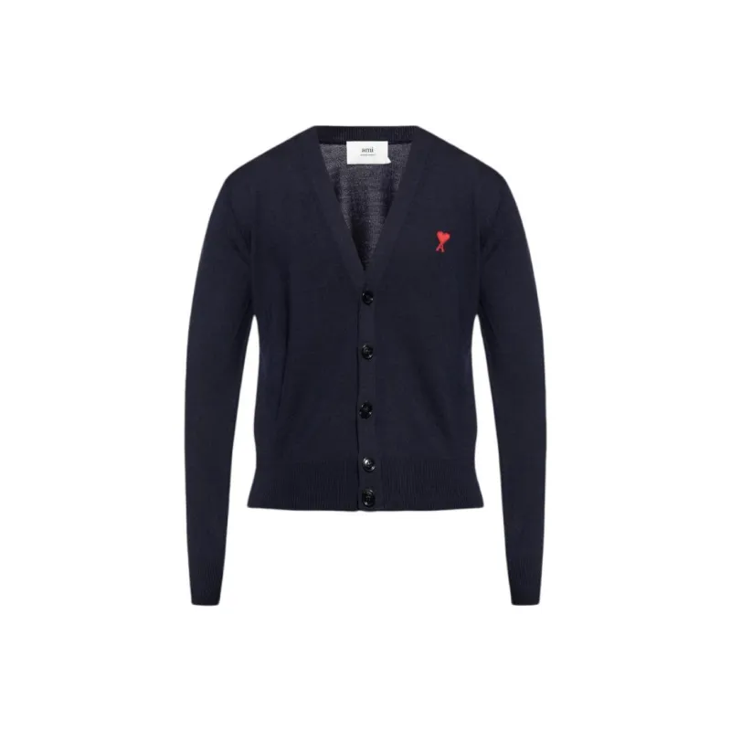 AMIPARIS Paris Ami De Coeur Logo Embroidered Buttoned Cardigan-0