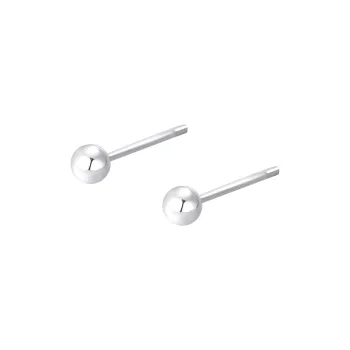 Nine Music 999 Fine Silver Stud Earrings Women's