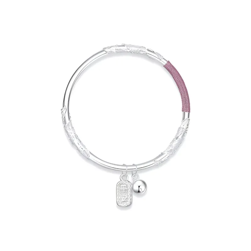 The Star Of The Water Shell 999 Fine Silver Bangles Unisex-0