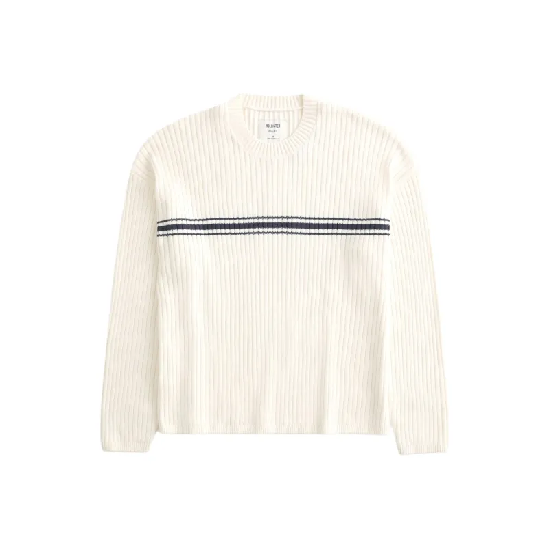 Hollister Sweaters Men White-0