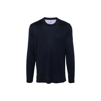 Brunello Cucinelli Long Sleeved Crewneck T Shirt