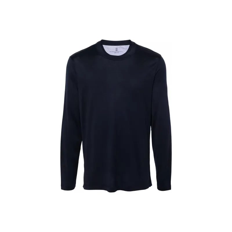 Brunello Cucinelli Long Sleeved Crewneck T Shirt-0