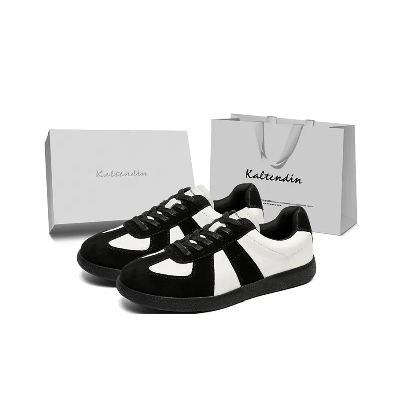 Kaltendin Niche Vintage Chinese Fashion Trend Casual Sports German Army Trainers Skateboard Shoes Unisex-0