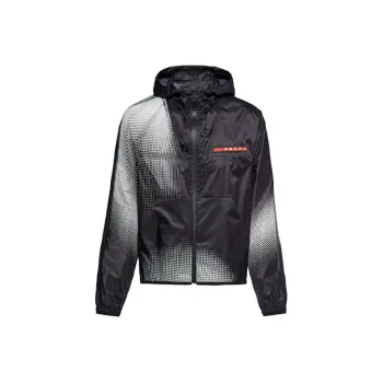 PRADA Jackets Men Black Gray Color