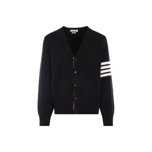 THOM BROWNE 4 Bar V Neck Cardigan