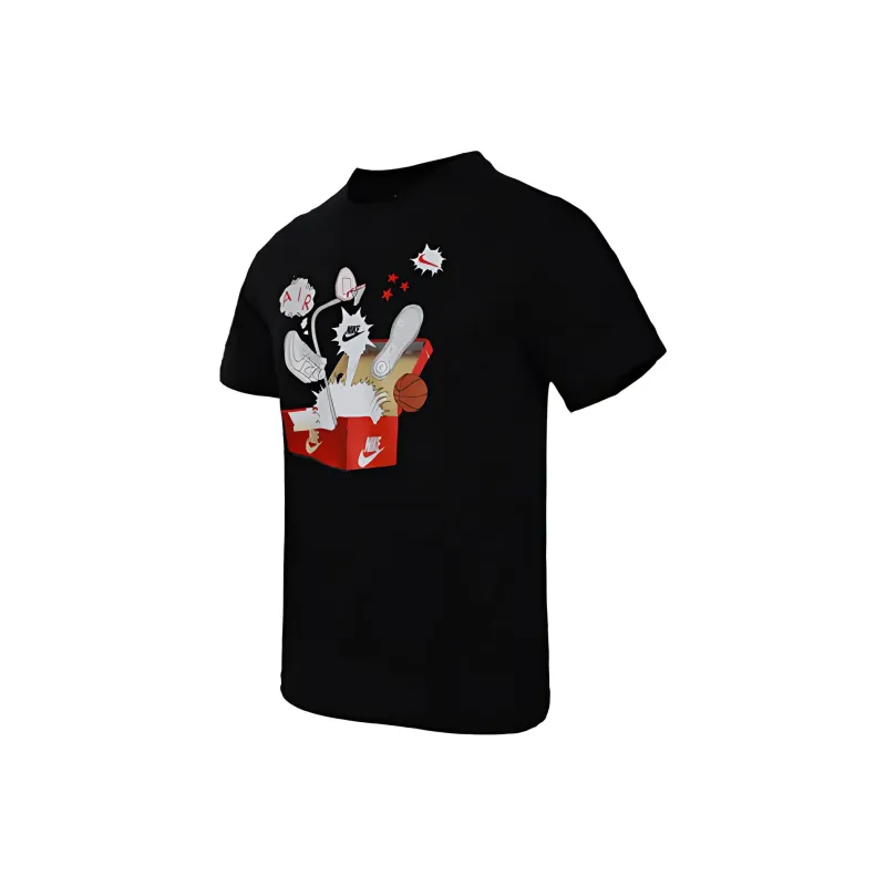 Nike T Shirts Men Black-2
