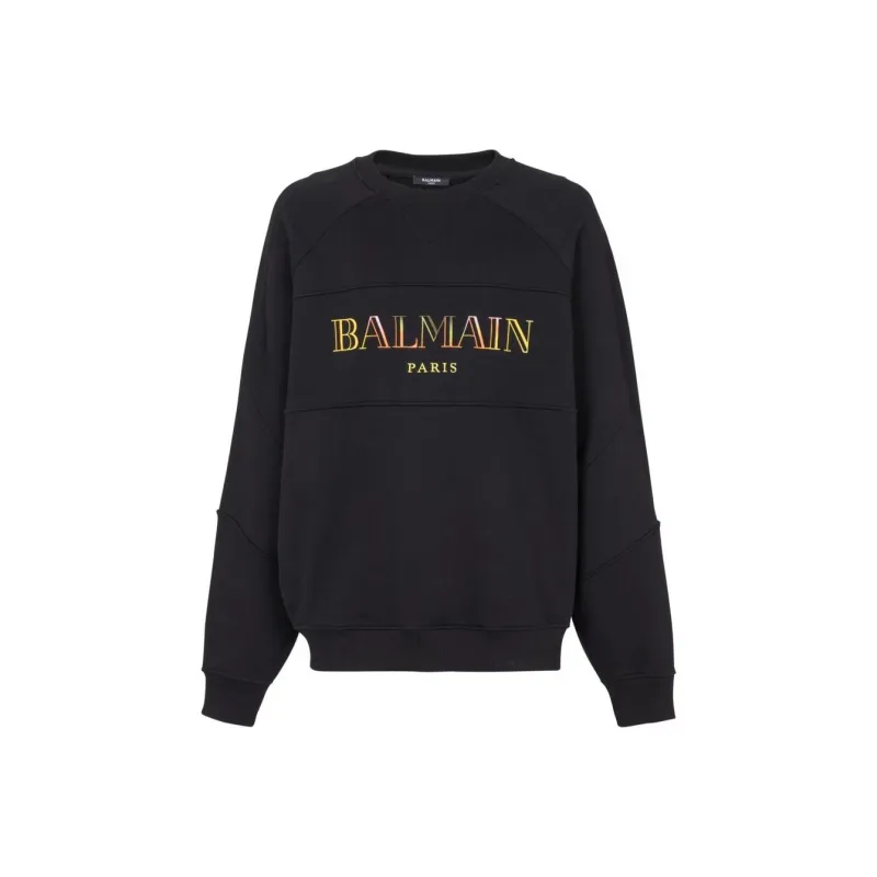 BALMAIN Vintage Logo Embroidered Oversized Sweatshirt-0