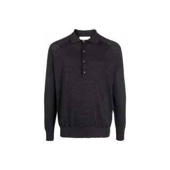 NANUSHKA Wool Long sleeve Polo Shirt
