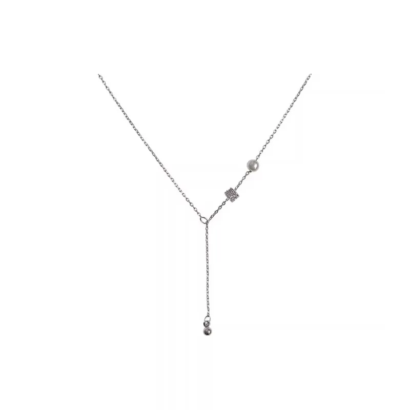 Regalrose White Gold Plated Copper Necklaces Women's-0