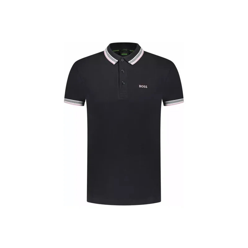 HUGO BOSS Logo Embroidered Short Sleeved Polo Shirt-0