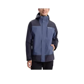 Columbia Windbreaker Jackets Men Dark Blue