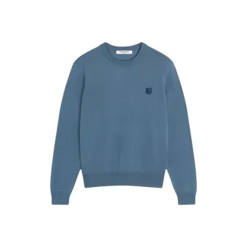 Maison Kitsune Bold Fox Head Patch Knitted Jumper
