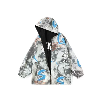 GENANX Loose Fit Workwear Jacket Unisex Apricot Gray/Black