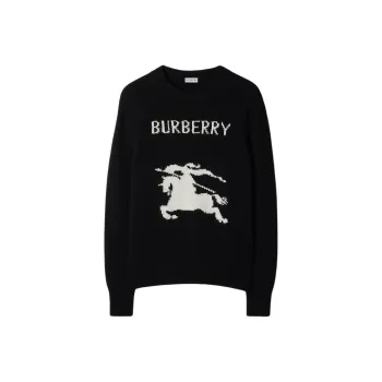 Burberry Ekd Intarsia Knit Crewneck Jumper
