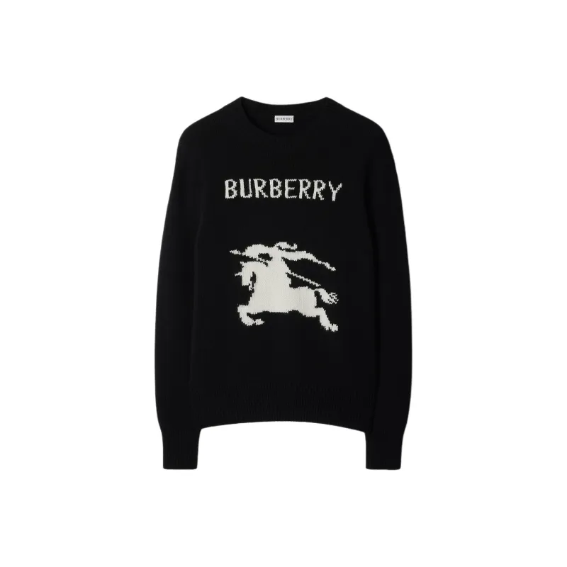 Burberry Ekd Intarsia Knit Crewneck Jumper-0