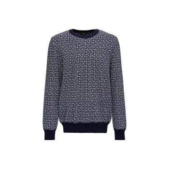 BALMAIN Sweater Men's Marine Blue
