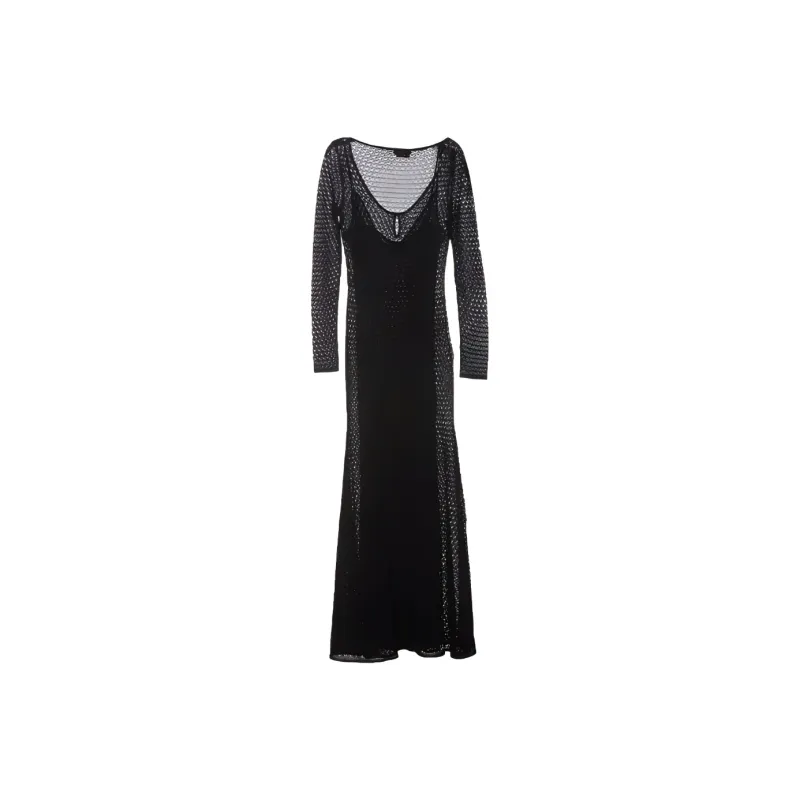 TOM FORD Scoop Keyhole Neck Knitted Maxi Dress-1