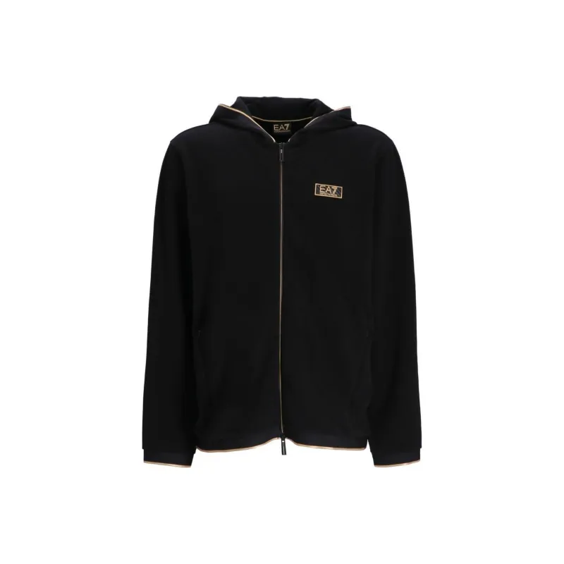 EMPORIO ARMANI Logo Patch Zipped Hoodie-0