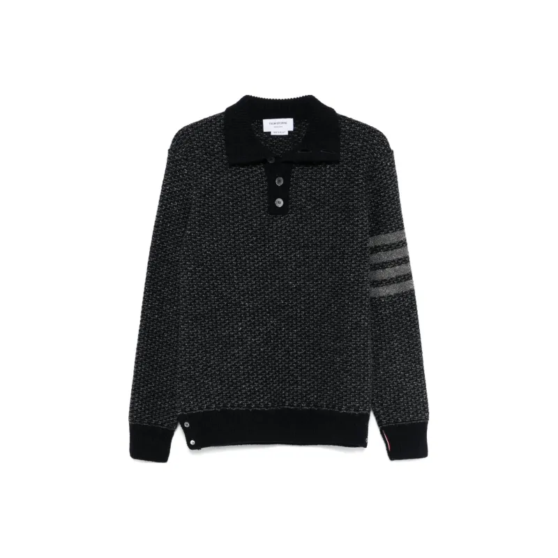 THOM BROWNE 4 Bar Tweed Sweater-0