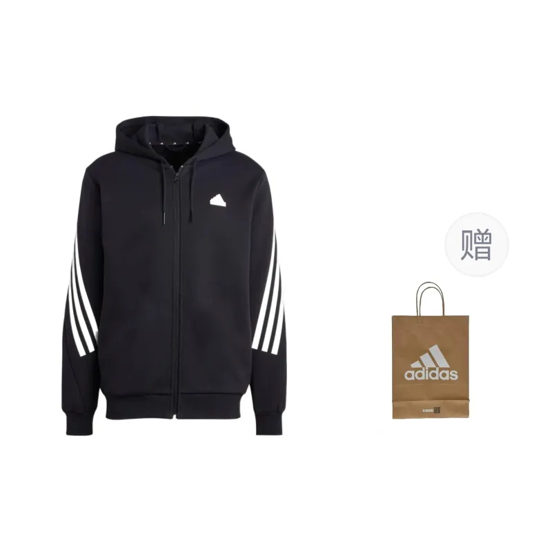 Adidas Sweatshirt Men's Black Shopping Bag Included-0