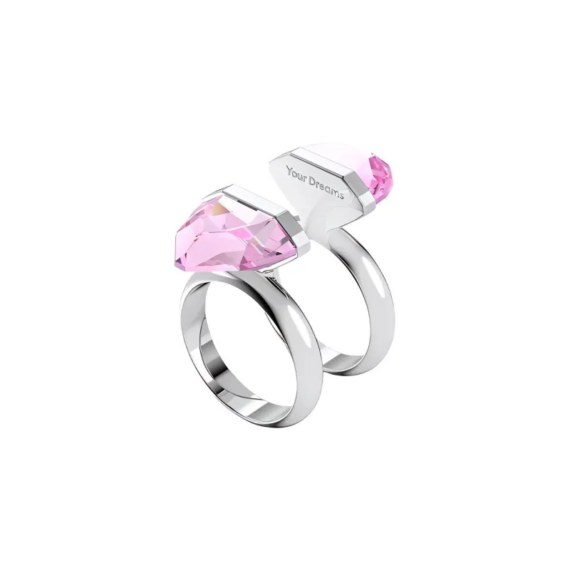 Swarovski Lucent Rings Women's Pink-2