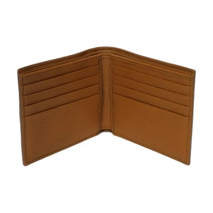 PRADA Cow Leather Wallet Men's Brown-2