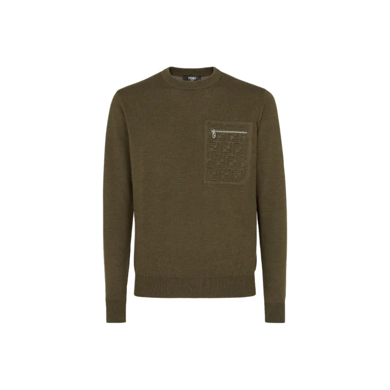 FENDI Long Sleeved Crewneck Jumper-0