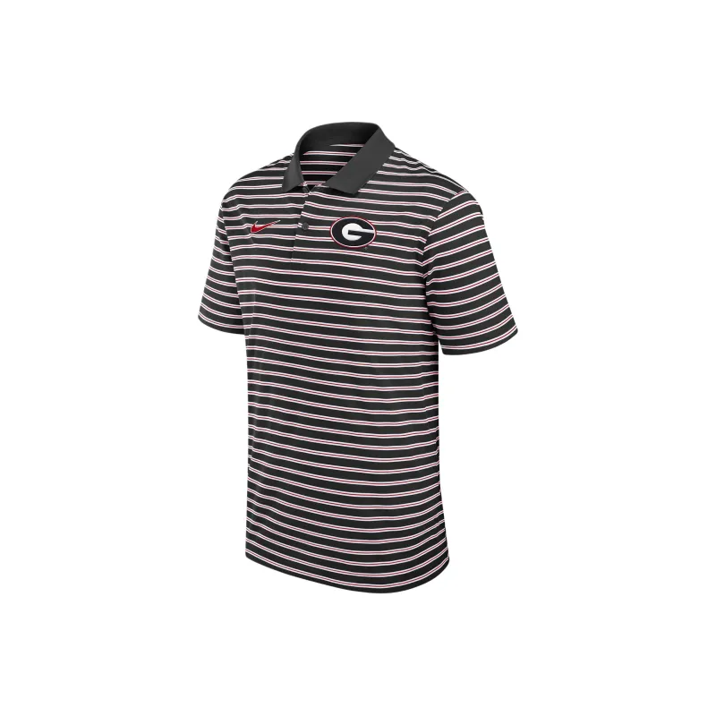 Nike Georgia Bulldogs Primetime Victory Striped Men's Nike Dri-FIT College Polo-0