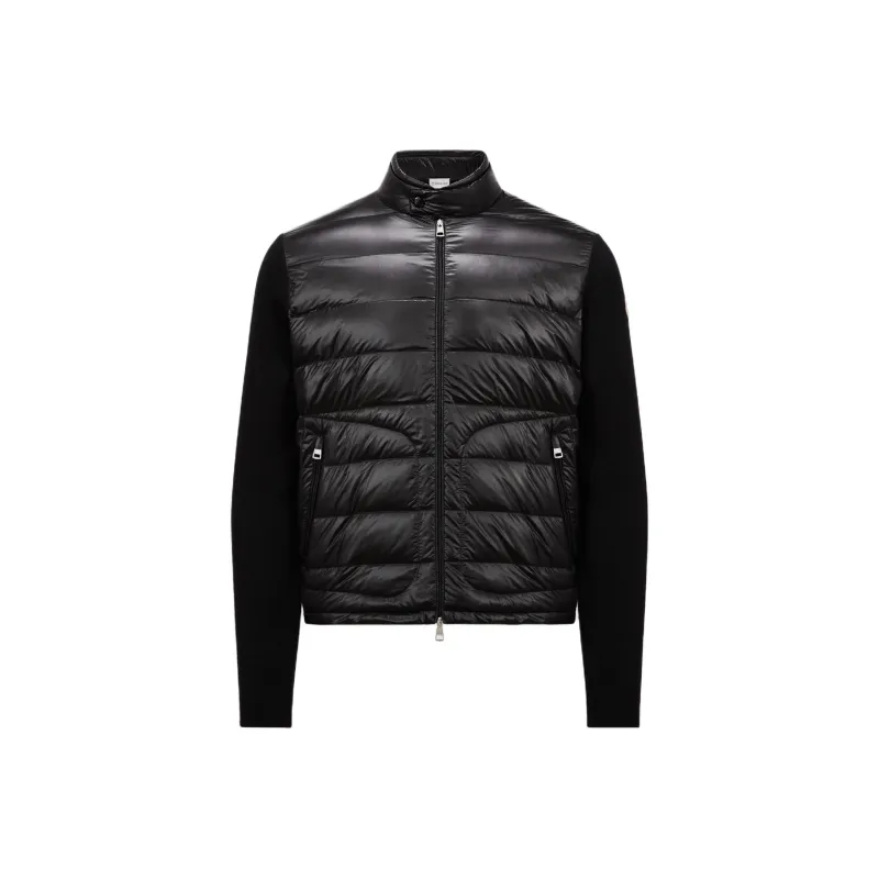 Moncler Logo Patch Padded Zip Up Cardigan-0