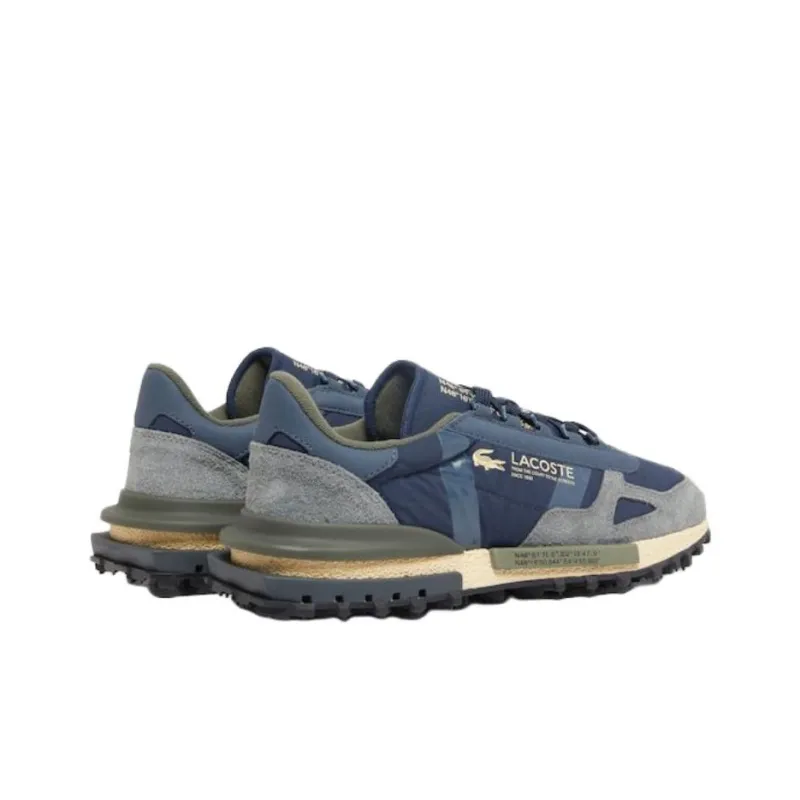 LACOSTE Anti Slip Wear Resistant Low Top Casual Shoes Men's Blue-3