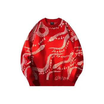 ZMOH Crew Neck Sweaters Unisex Couple's