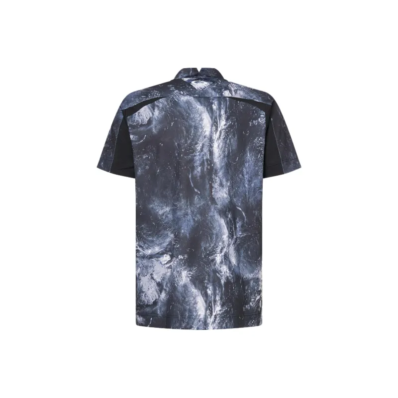 Oakley Skull Bold Omble Mock T Shirt Men's Black Print-1