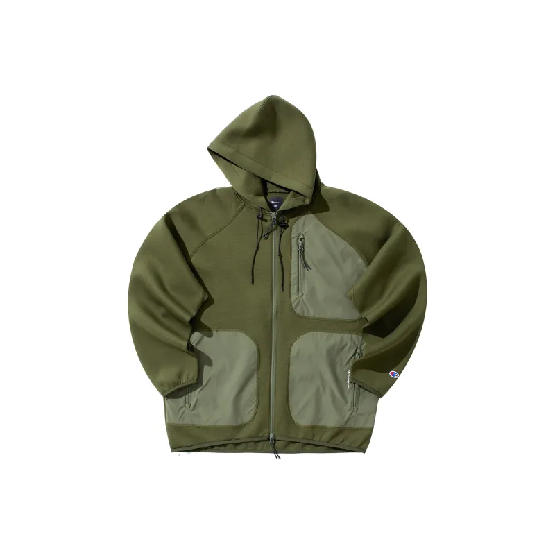 Champion Moderate Jacket Japan Version Unisex Olive Green-0