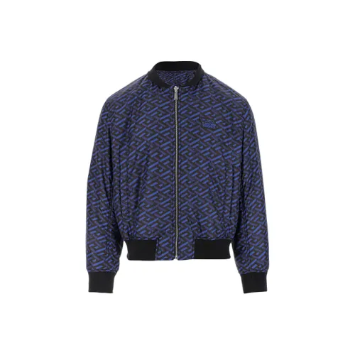 VERSACE Jackets Coats Men's Blue