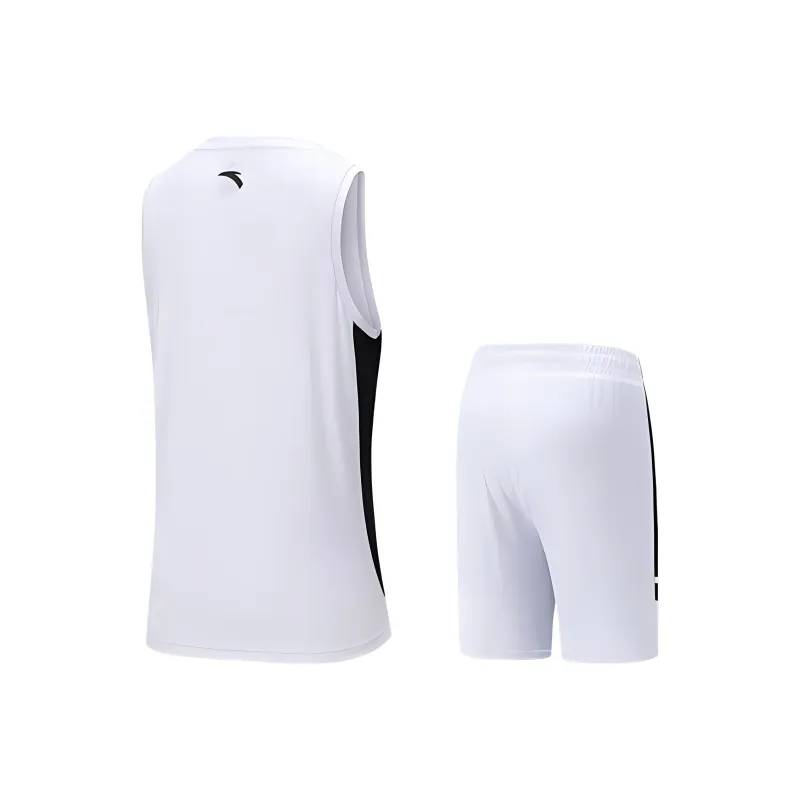 Anta Basketball Collection Basketball Suit Men's Pure White-1