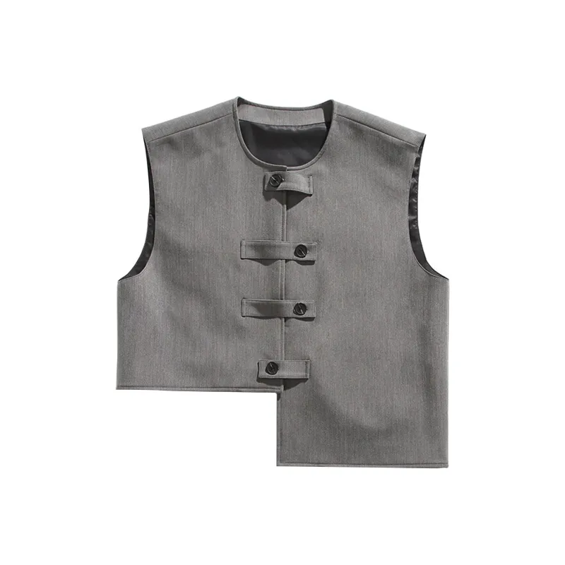 WELTER EXPERIMENT Fashion Minimalist Style Vest Unisex-17