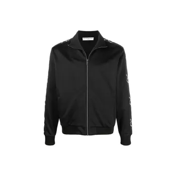 Givenchy Refracted Logo Tape Zip Up Track Jacket