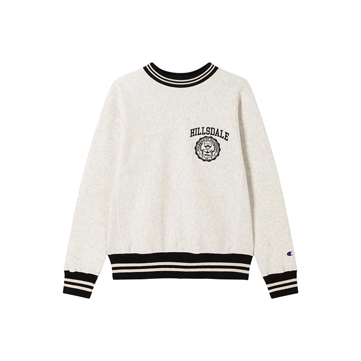Champion FW24 REVERSE WEAVE Sweatshirt Unisex Oatmeal White-0