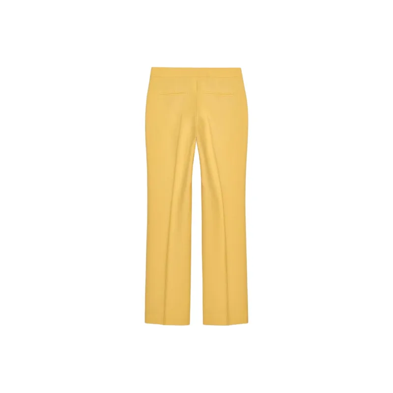ZARA ZW Series Casual Pants Women's Light Yellow-1