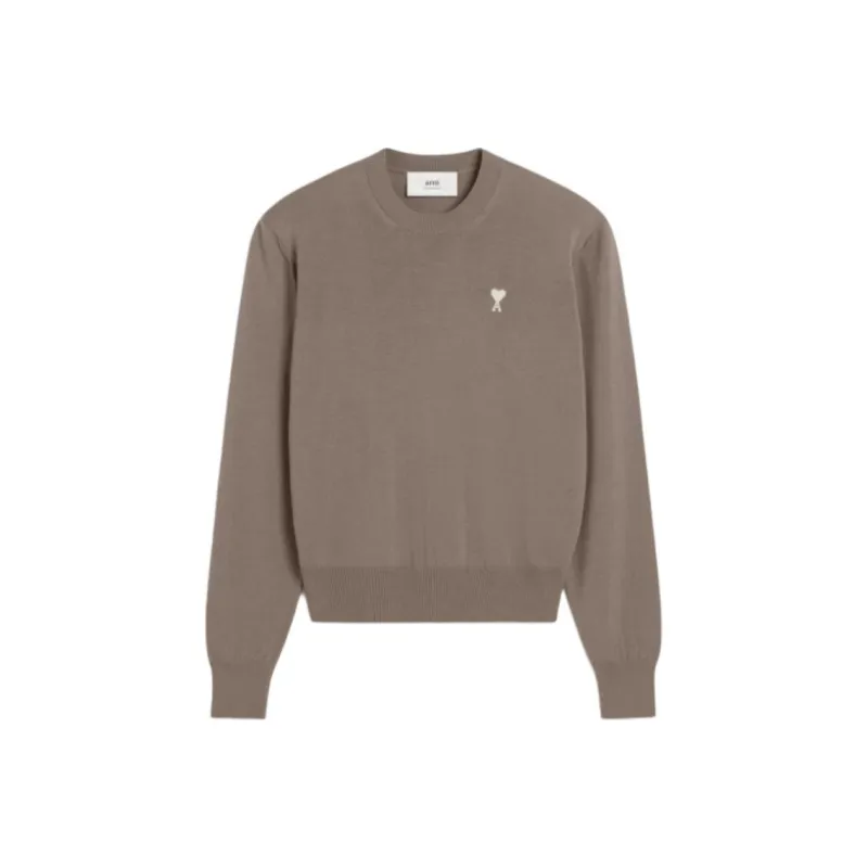 AMIPARIS Paris Logo Embroidered Crewneck Jumper-0