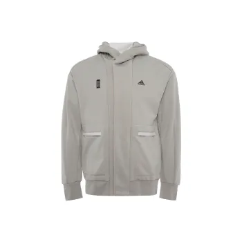 Adidas Wuji Series Jacket Men's Leather Grey
