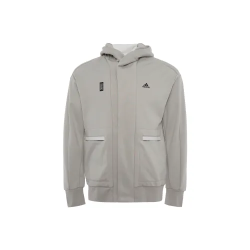 Adidas Wuji Series Jacket Men's Leather Grey