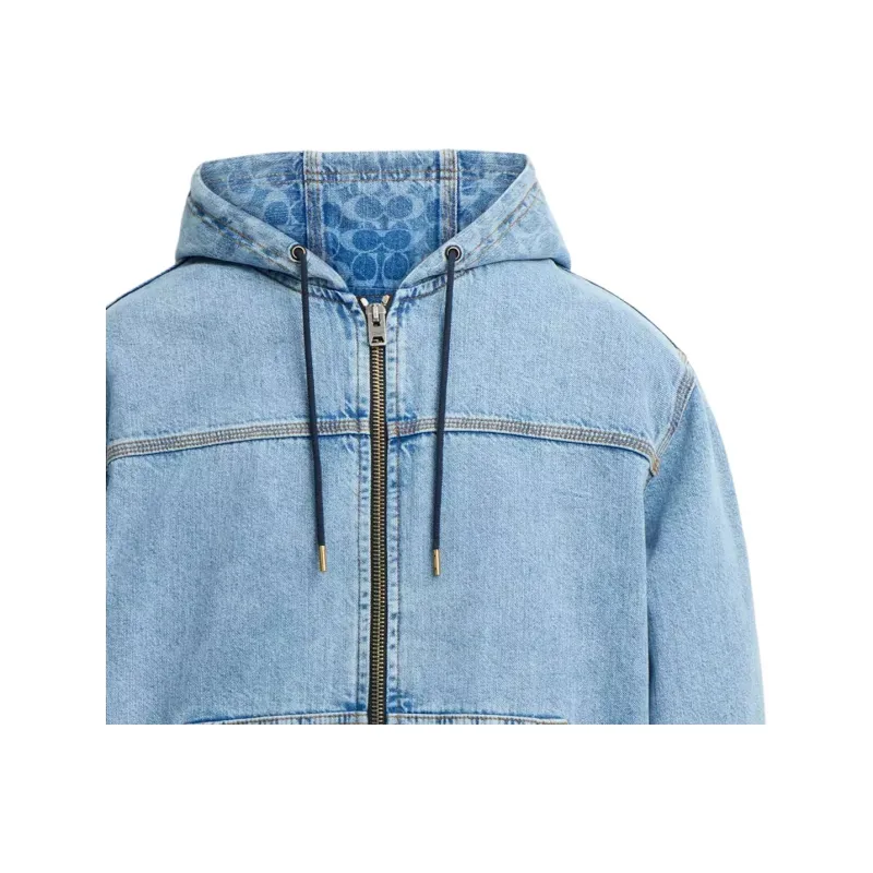 COACH Denim Jacket Men's Light Blue-4