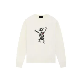 WE11DONE SS24 Sweater Unisex Ivory White