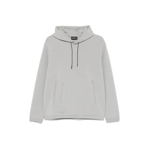 EMPORIO ARMANI Long Sleeved Drawstring Hoodie