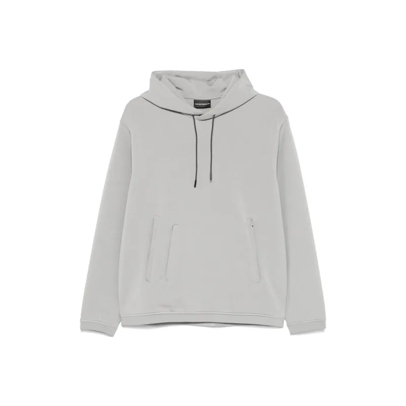 EMPORIO ARMANI Long Sleeved Drawstring Hoodie-0
