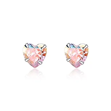 Rhymes S999 Fine Silver Stud Earrings Women's-7