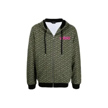 VERSACE Monogram Print Hoodie