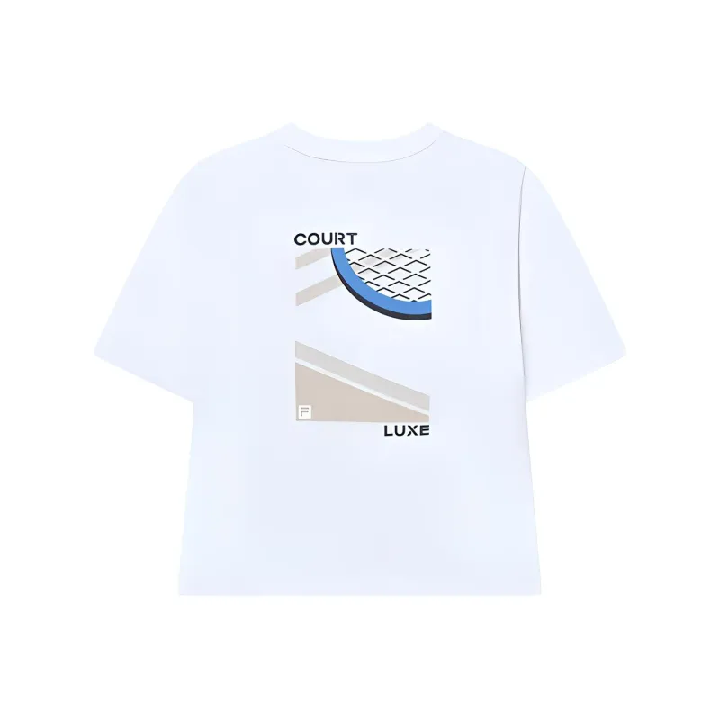 FILA Athletics Crop Tops Women's Jade White-1